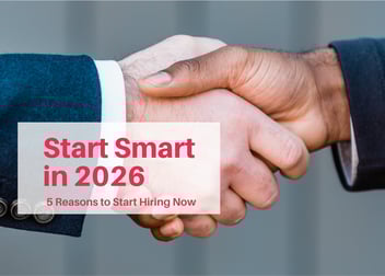 two men shaking hands - one with new job, one with new recruit