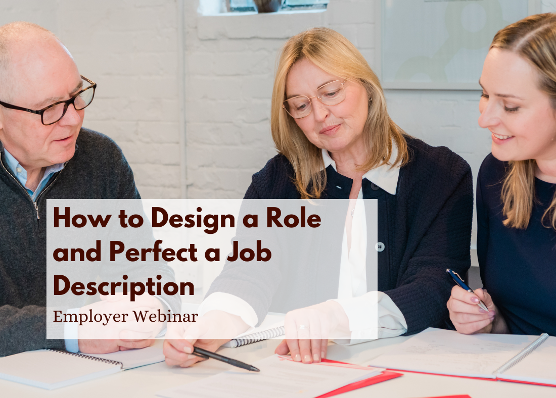 Designing a role and perfecting a job description